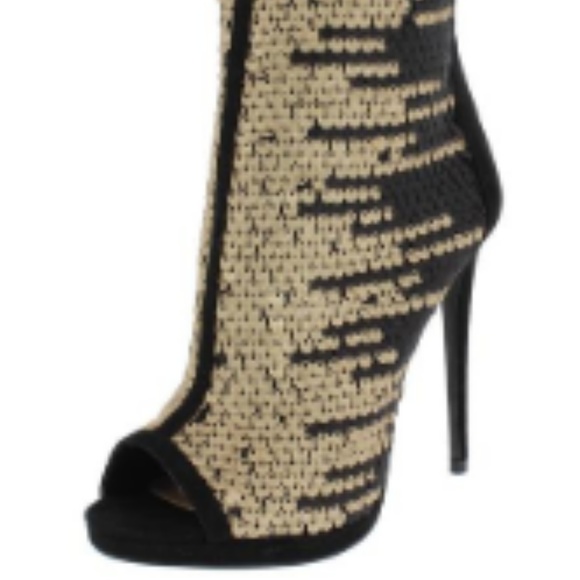 Women's Ankle Boot Shoes Peep Toe Stiletto Heels - Picture 3 of 3